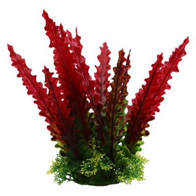 Swell Wavy Red Fern Artificial Plant from B&Q
