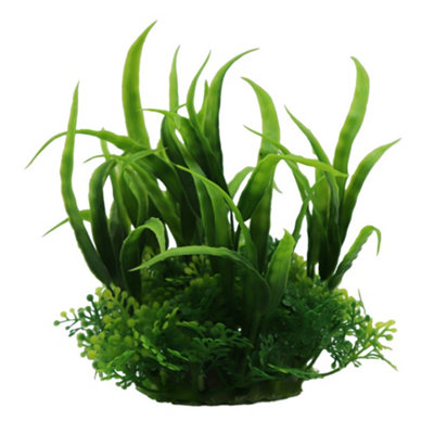 Swell Narrow Green Echinodorus Combination Artificial Plant from B&Q