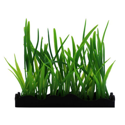 Swell Dwarf Sagittaria Artificial Plant Tray from B&Q