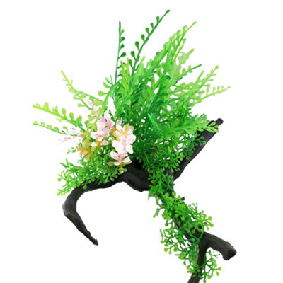 Swell Narrow Fern Combination On Dead Wood Artificial Plant from B&Q