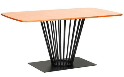 Buttercup Farm mmilo Paris Dining TableL160 X W90 X H75 CmOak Veneer from B&Q