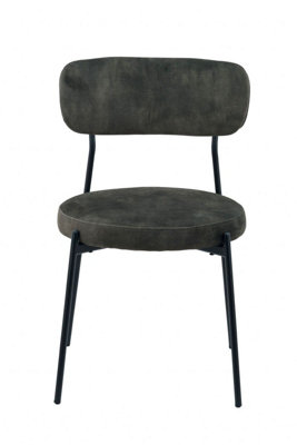 Buttercup Farm Stackable Glenn Dining Chairs (Pack Of 2)VelvetL52 X W52 X H78 CmDark Green from B&Q
