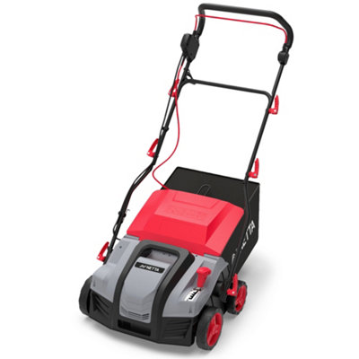 B&Q -  2000W Electric Lawn Scarifier & AeratorRemoves Moss & Thatch40Cm Working Width5 Height Settings55L Collection Box