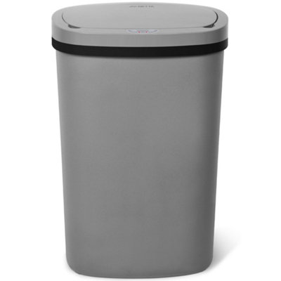 Netta 50L Plastic Sensor Bin For KitchenGrey from B&Q