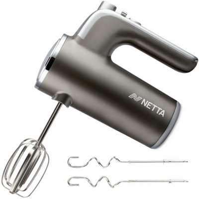 Netta 400W Hand Mixer With 5 Speeds And Turbo - Includes Attachments