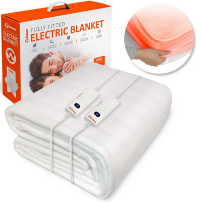 Warmer Wärmer Fully Fitted Electric Blanket With Detachable ControllersKing from B&Q