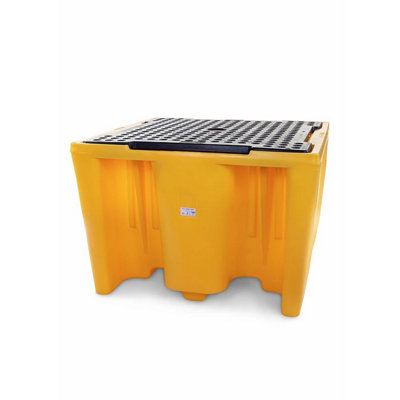 Serpro spill management Single Ibc 1100Litre Containment Bund (Yellow) from B&Q