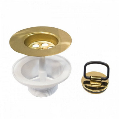 AstiniRakRangemasterCaple 65mm Gold Belfast Sink Plug Waste from B&Q