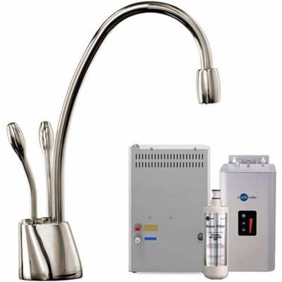 Insinkerator Hc1100Bs Brushed Brass Boiling & Filtered Chilled Water Tap With 2.5L Tank from B&Q