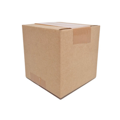 Brown Single Wall Cardboard Boxes 4" X 4" X 4"  Durable Parcel Box And Packing BoxSmall Shipping Boxes (Pack Of 25) from B&Q