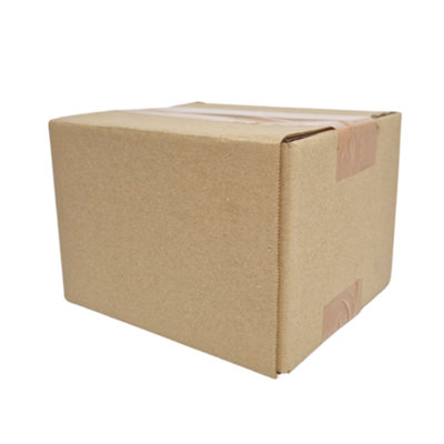 Brown Single Wall Cardboard Boxes 6" X 5" X 4" Durable Parcel Box And Packing BoxSmall Shipping Boxes (Pack Of 5) from B&Q