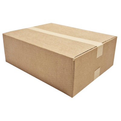 W.e. Roberts Brown Small Parcel Postal Mailing Cardboard Boxes (Pack Of 10) 44.6 X 34.6 X 15.4Cm from B&Q