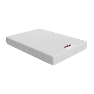 Mattress Guru 4Ft6 Double Coolblue Coil 1000 MattressCoolblue And Eco Foam Over Coil Springs For FresherSupportive Sleep18Cm Deep from B&Q