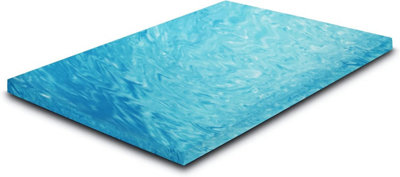 Mattress Guru Cool Blue Memory Foam Marble Hybrid Orthopaedic Mattress Topper 5Cm