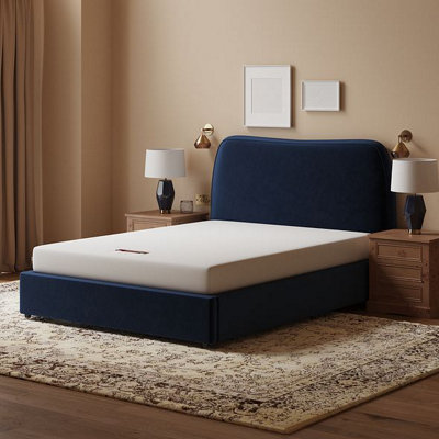 Mattress Guru 4Ft6 Double Pure Coolblue Memory Mattress Coolblue Gel And Eco Foam For CoolerSupportive Sleep18Cm Deep from B&Q