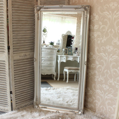 Melody Maison Large Silver Ornate Wall/floor Mirror 158Cm X 78Cm from B&Q