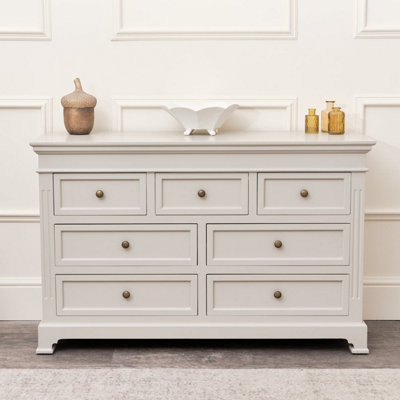Melody Maison Large 7 Drawer Chest Of DrawersDaventry Taupe-Grey Range from B&Q