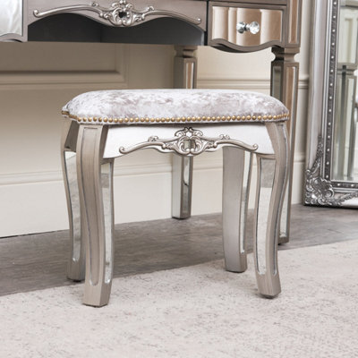 Melody Maison Mirrored Dressing Table StoolTiffany Range from B&Q