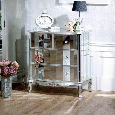 Melody Maison Mirrored Chest Of DrawersTiffany Range from B&Q