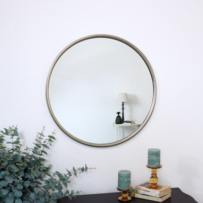 Melody Maison Large Round Champagne Gold Wall Mirror 70Cm X 70Cm from B&Q