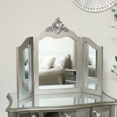 Melody Maison Ornate Triple Dressing Table MirrorTiffany Range from B&Q