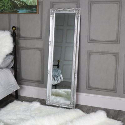 Melody Maison Tall Silver Wall / Leaner Mirror 47Cm X 142Cm from B&Q
