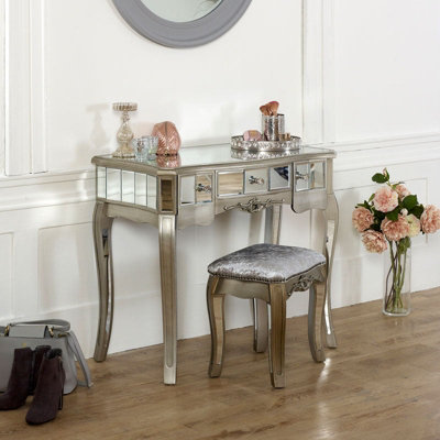 Melody Maison Mirrored Dressing Table And StoolTiffany Range from B&Q