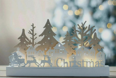 Marco Paul Pre-Lit Christmas Village Scene Decoration from B&Q