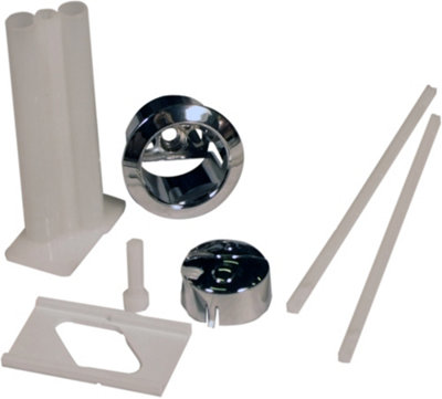 B&Q -  Thomas Dudley Niagara Dual Flush Toilet Push Button Replacement Chrome Finish 314318 - Image 4