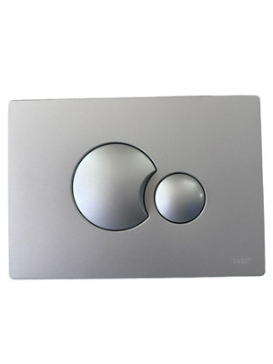 FixTheBog Sanit Push Plate S706 Matt ChromeDual Flush Cable Plate (16.706.93..0000) from B&Q