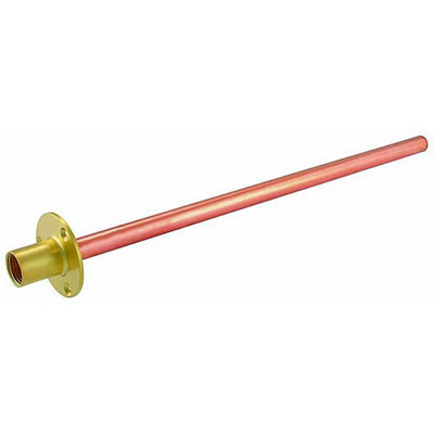 Fixthebog Wallplate With 450mm Copper Tail Garden Tap Outside from B&Q