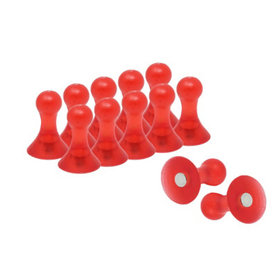 Large Red Skittle Magnets For FridgeWhiteboardNoticeboardFiling Cabinet (Pack Of 6) from B&Q