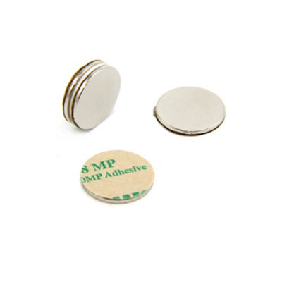 Adhesive N42 Neodymium Magnet For ArtsCraftsModel MakingHobbies20mm Dia X 1.5mm2Kg PullNorthPack Of 4 from B&Q