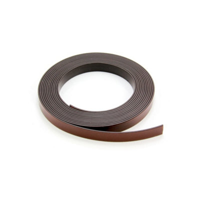 Magflex Flexible Magnetic Tape With Premium Self AdhesivePolarity A12.7mm Wide5M Length from B&Q