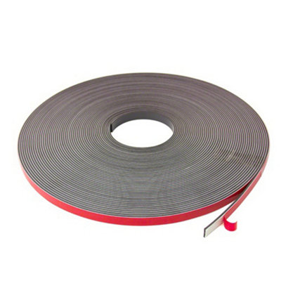 Magflex Flexible Magnetic Tape With Foam Self AdhesivePolarity A12.7mm Wide5M Length from B&Q