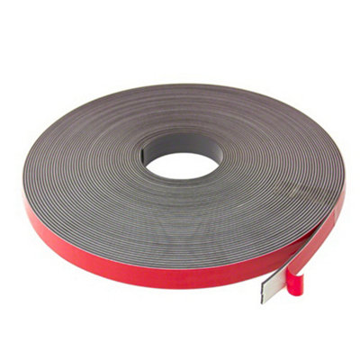 Magflex Flexible Magnetic Tape With Foam Self AdhesiveSelf Mating19mm Wide5M Length from B&Q