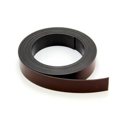 Magflex Flexible Magnetic Tape With Premium Self AdhesivePolarity A25.4mm Wide5M Length from B&Q