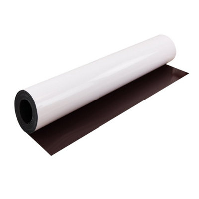Magflex 620mm Wide Flexible Magnetic SheetGloss White (1 Metre Length) from B&Q