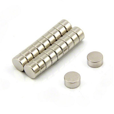 10mm Dia X 5mm Thick Ultra High Performance N52 Neodymium Magnet3.2Kg Pull ( Pack Of 10 ) from B&Q