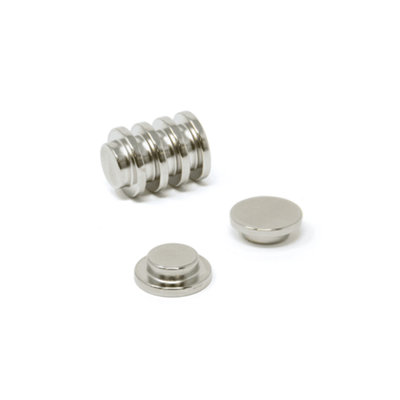 N42 Neodymium Top Hat Magnet For OfficeFridgeWhiteboardRefrigerator And Diy15mm Dia X 5mm Thick3.2Kg PullPack Of 4 from B&Q