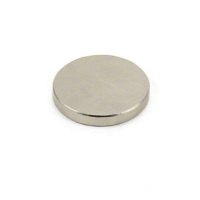 N42 Neodymium Magnet For ArtsCraftsModel MakingDiyHobbiesOfficeAnd Home35mm Dia X 5mm Thick13.9Kg Pull from B&Q
