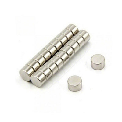 N35 Neodymium Magnet For ArtsCraftsModel MakingHobbiesScience8mm Dia X 4mm Thick1.47Kg Pull from B&Q