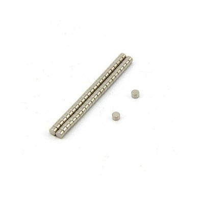 3mm Dia X 2mm Thick N35 Neodymium Magnet0.21Kg Pull (Pack Of 50) from B&Q