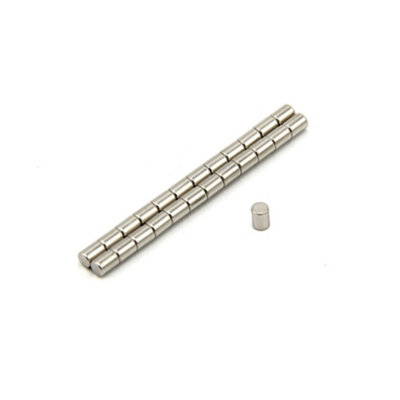 3mm Dia X 4mm Thick N35 Neodymium Magnet0.26Kg Pull (Pack Of 50) from B&Q
