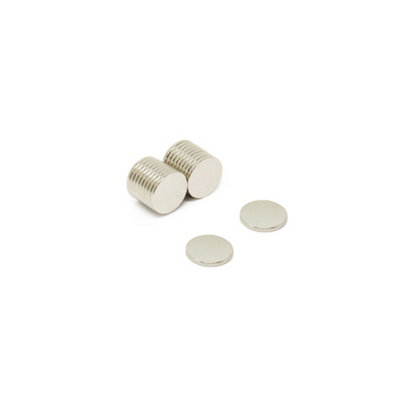 N35 Neodymium Disc Magnet10mm Dia X 1mm Thick0.51Kg Pull (Pack Of 20) from B&Q