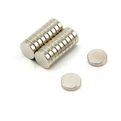 N35 Neodymium Magnet For ArtsCraftsModel MakingDiyHobbiesOfficeAnd Home12mm Dia X 3mm Thick2Kg PullPack Of 20 from B&Q