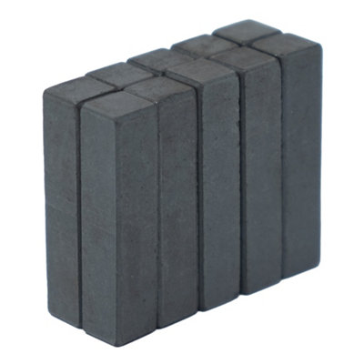 Y10 Ferrite Magnets For ArtsCraftsModel MakingDiy And Hobbies9mm X 9mm X 39mm Thick0.16Kg PullPack Of 10 from B&Q