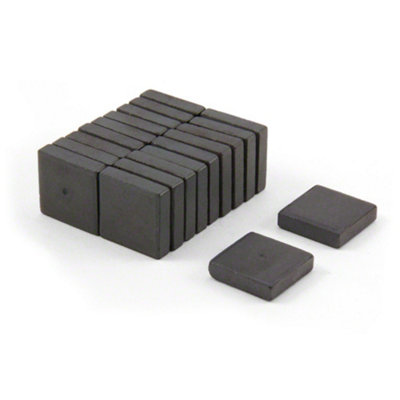 Y10 Ferrite Magnets For ArtsCraftsModel MakingDiy And Hobbies19mm X 19mm X 5mm Thick0.48Kg PullPack Of 20 from B&Q