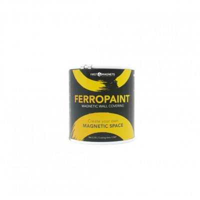  - Ferropaint Charcoal Magnetic Paint For WallsBedroomOfficeKitchenPlayroomClassroomDiy And Renovation0.25 Litres