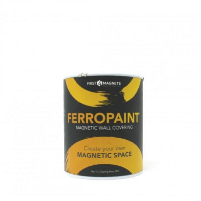  - Ferropaint Charcoal Magnetic Paint For WallsBedroomOfficeKitchenPlayroomClassroomDiy And Renovation1 Litre